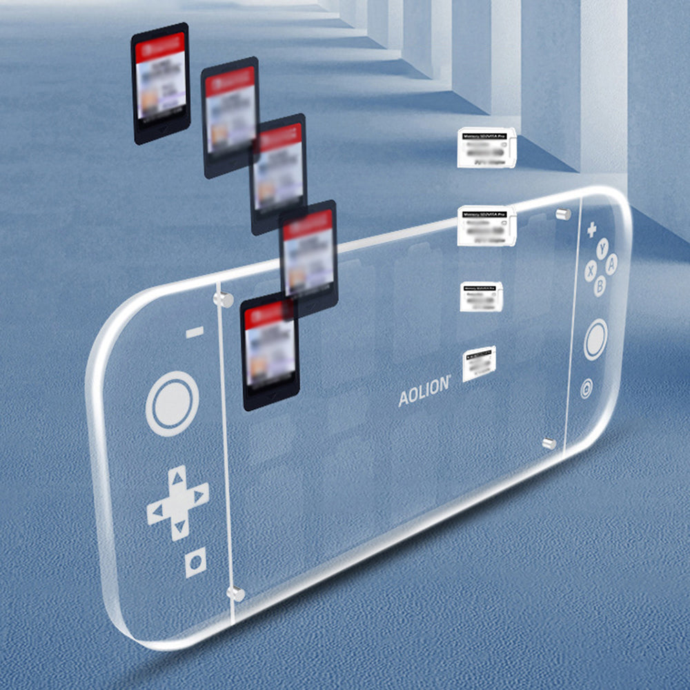 AOLION ALNS208301 držák herních karet pro paměťové karty Nintendo Switch Akrylový úložný box AOLION ALNS208301 držák herních karet pro paměťové karty Nintendo Switch Akrylový úložný box
